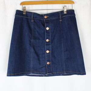 Celebrity Pink Stretch Blue Denim Short Skirt